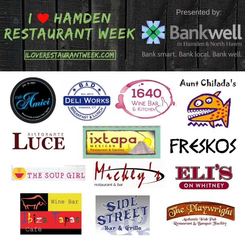 Participating Restaurants For Hamden's 8th Annual Restaurant Week