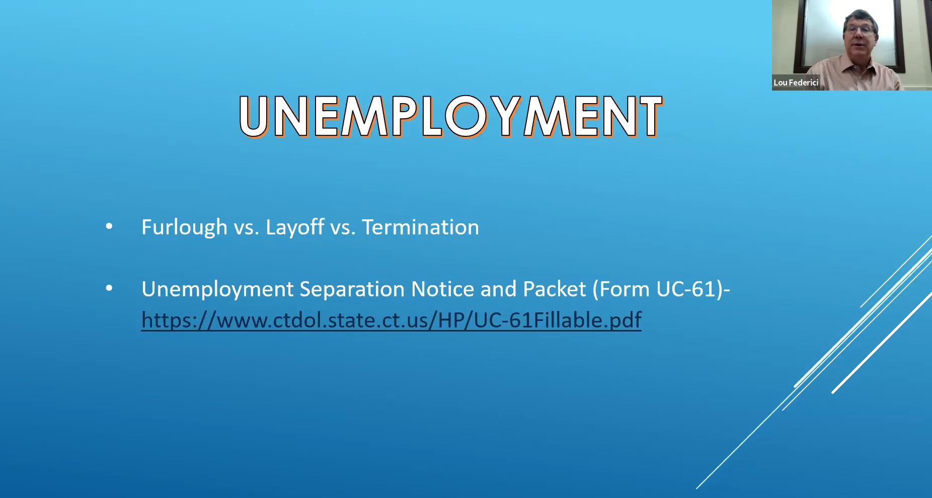 Understanding Unemployment Webinar